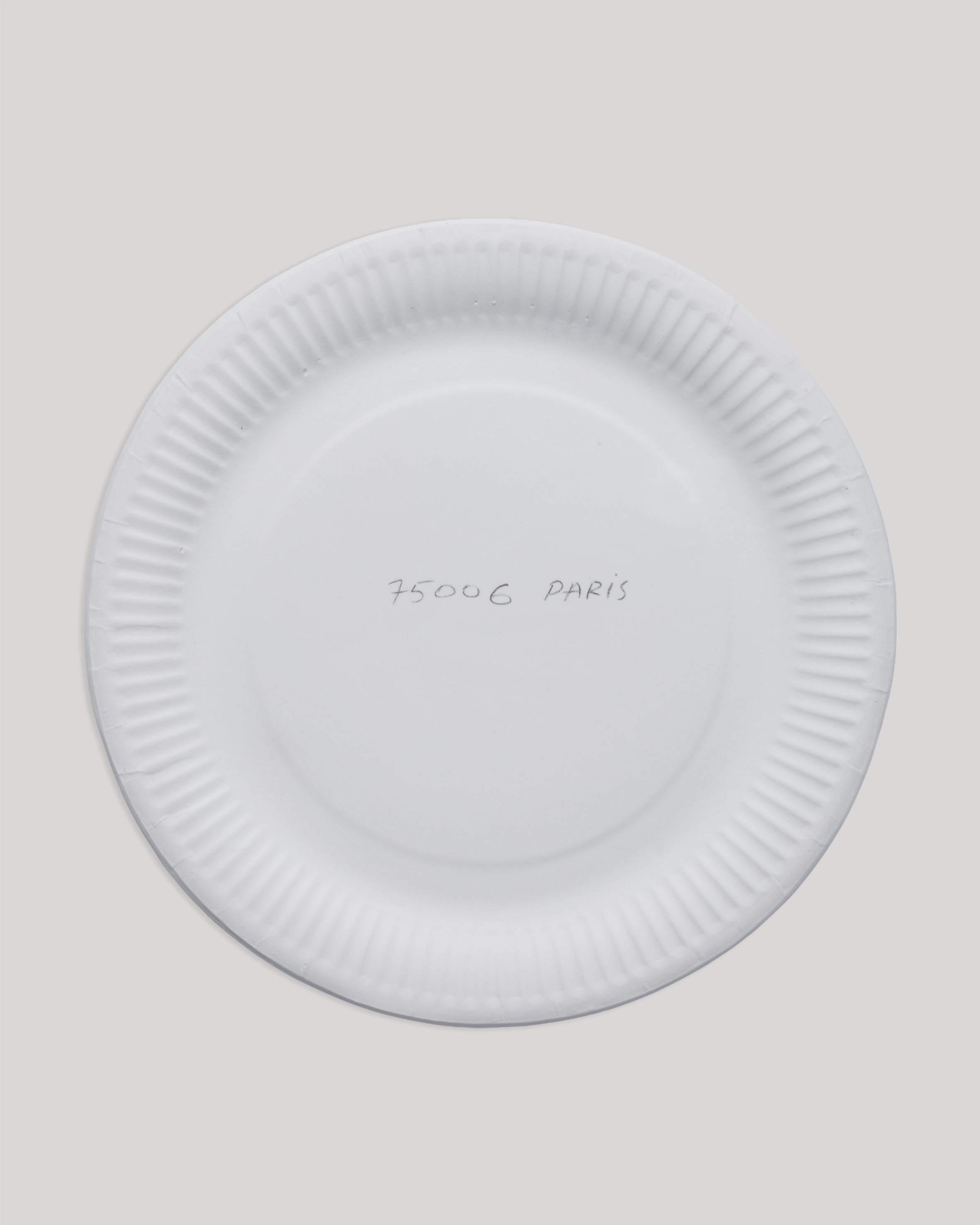 porcelain 'paper' plate