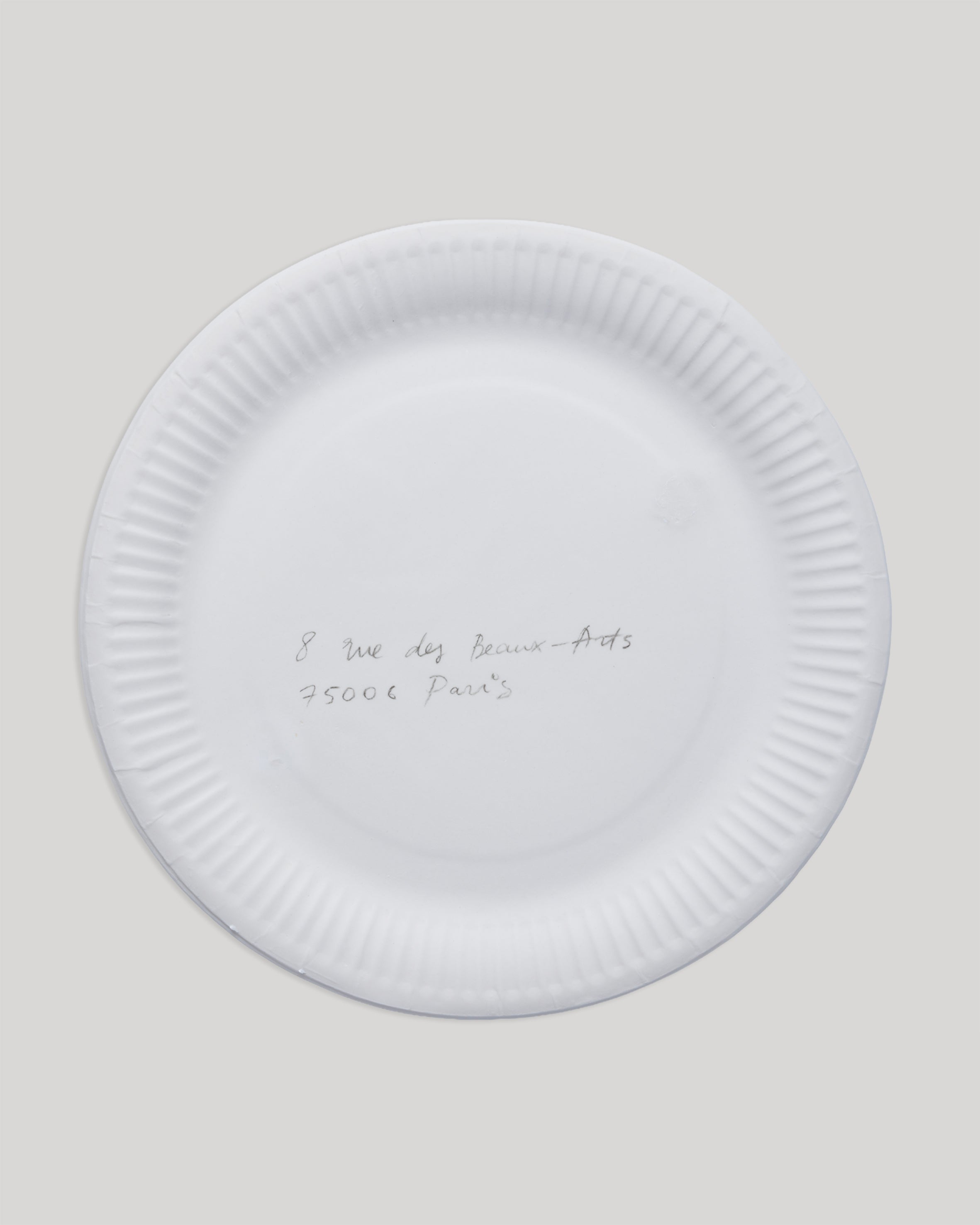 porcelain 'paper' plate