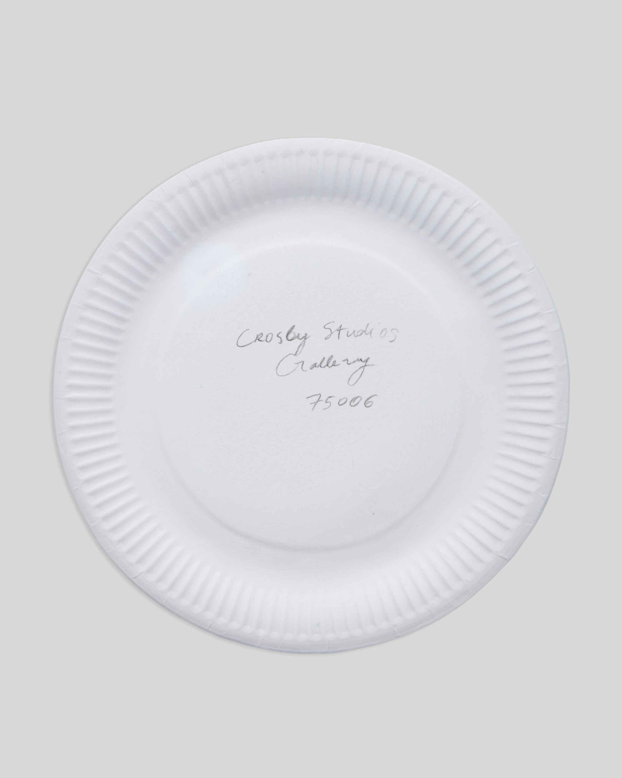 porcelain 'paper' plate